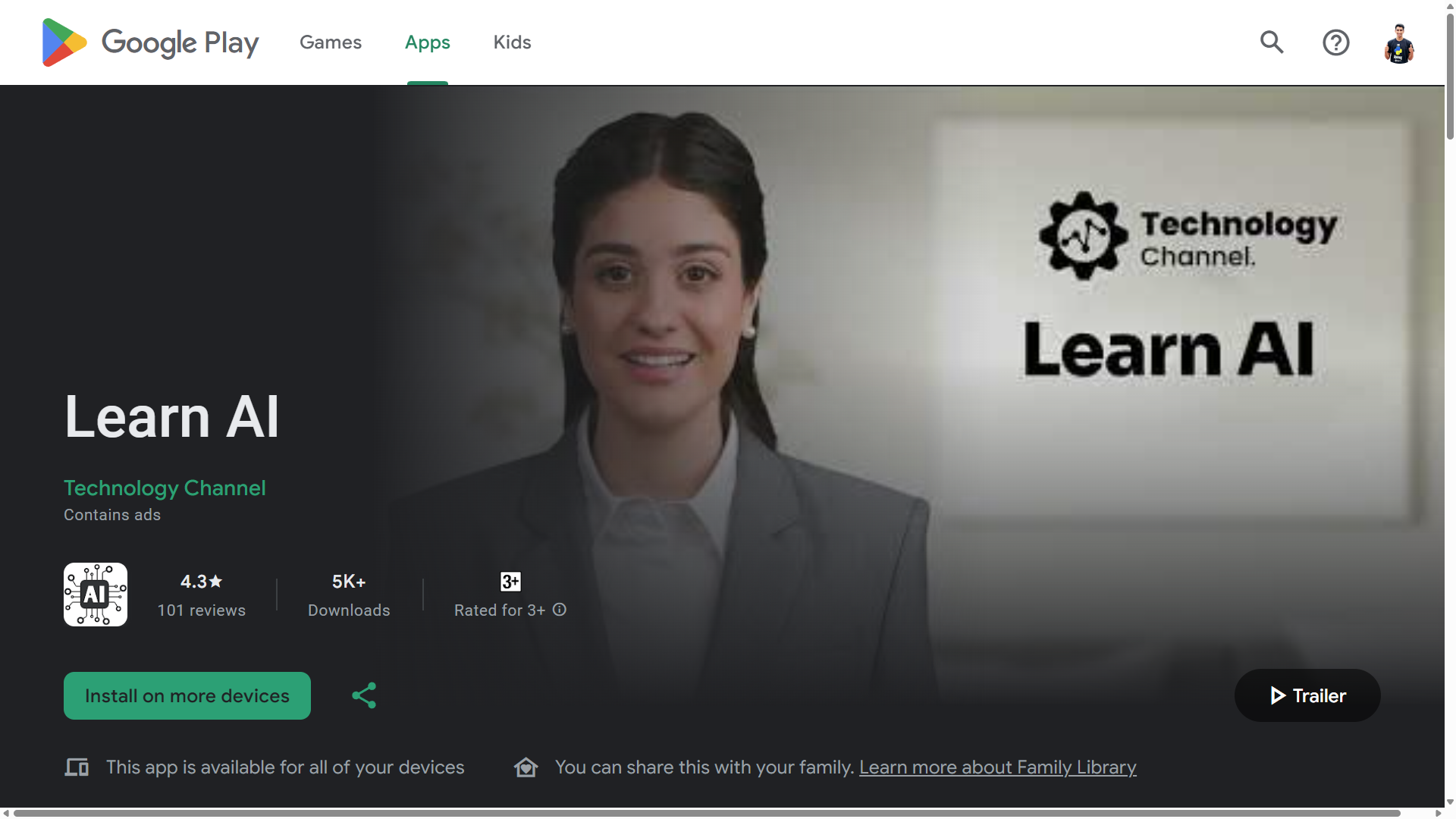 Learn AI App Preview